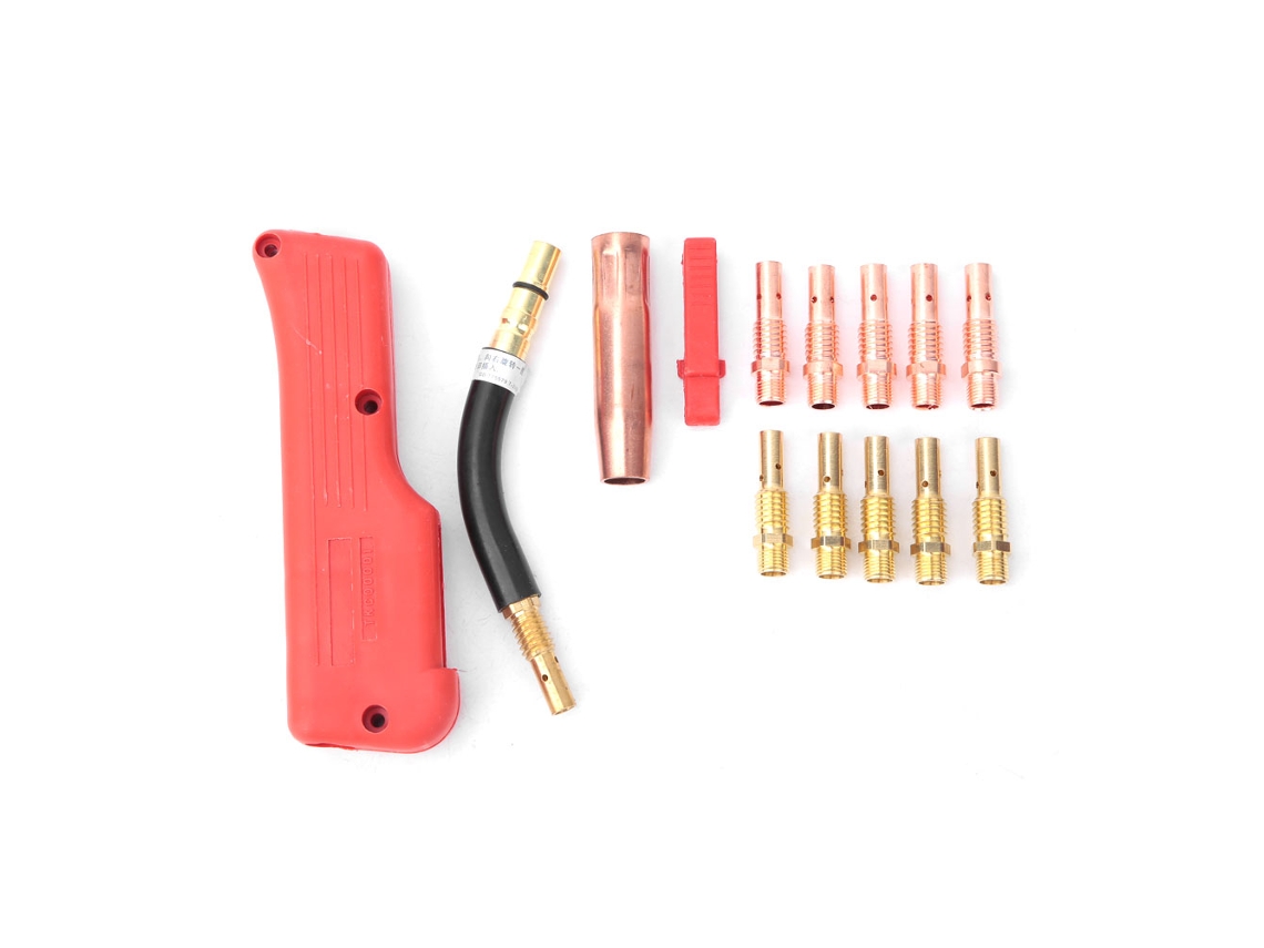 Kit De Peças Para Maquina De Solda Mig Mag 200a: Porta Pontas, Pescoço De Cisne, Protetor, Bico E Carcaca