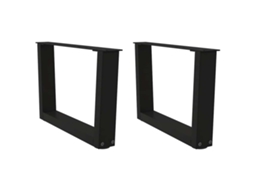 Coffee Table Leg, Coffee Table Legs Vidaxl Preto Aço (50 X (30-31.3) Cm)