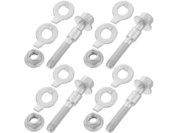 Conjunto de 4 parafusos de alinhamento excêntrico ajustáveis de 12,9 mm em um furo de 12 mm com rosca dupla.