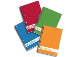 Caderno e Bloco PIGNA Quablock Vermelho