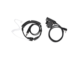 FONE de ouvido throat control, tubo de ar, PTT, de qualidade militar, para rádio walkie talkie | S/MARCA