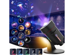Projetor Galáxia, Projetor Estrelas Com 10 Discos Planetário Estrela Telescópio, Rotação De 360° Luz Noturna Pequena Ohpa Dwb-01 Preto