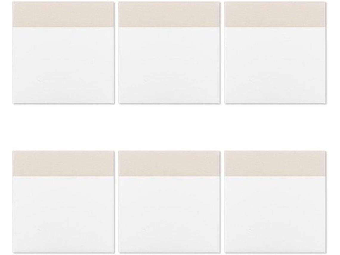 Notas Adesivas 300 Folhas - Transparente - Impermeável - Autoadesivas - Removíveis - Alta Qualidade Pet 75x75 Mm - Notas Adesivas