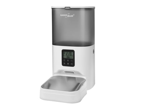 Distribuidor/alimentador automático de comida para animais de estimação, 6 l, USB 5v1a, Gb393 Verdeazul