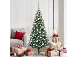 Vidaxl Árvore De Natal Artificial Pré-iluminada Verde 180 Cm