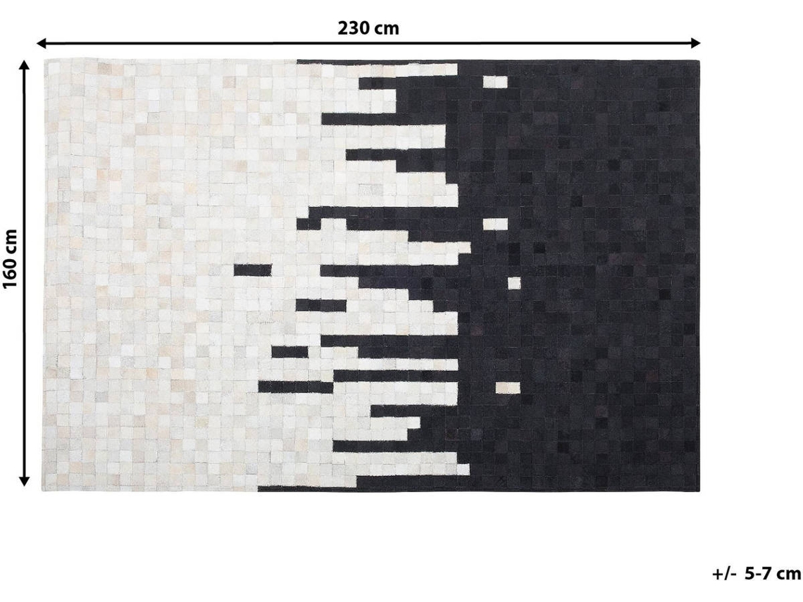 Tapete Bolu (Branco - Pele Genuína - 160x230x0.6 cm)