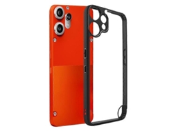 Capa de Celular de PC Transparente Híbrido com Absorção de Impacto