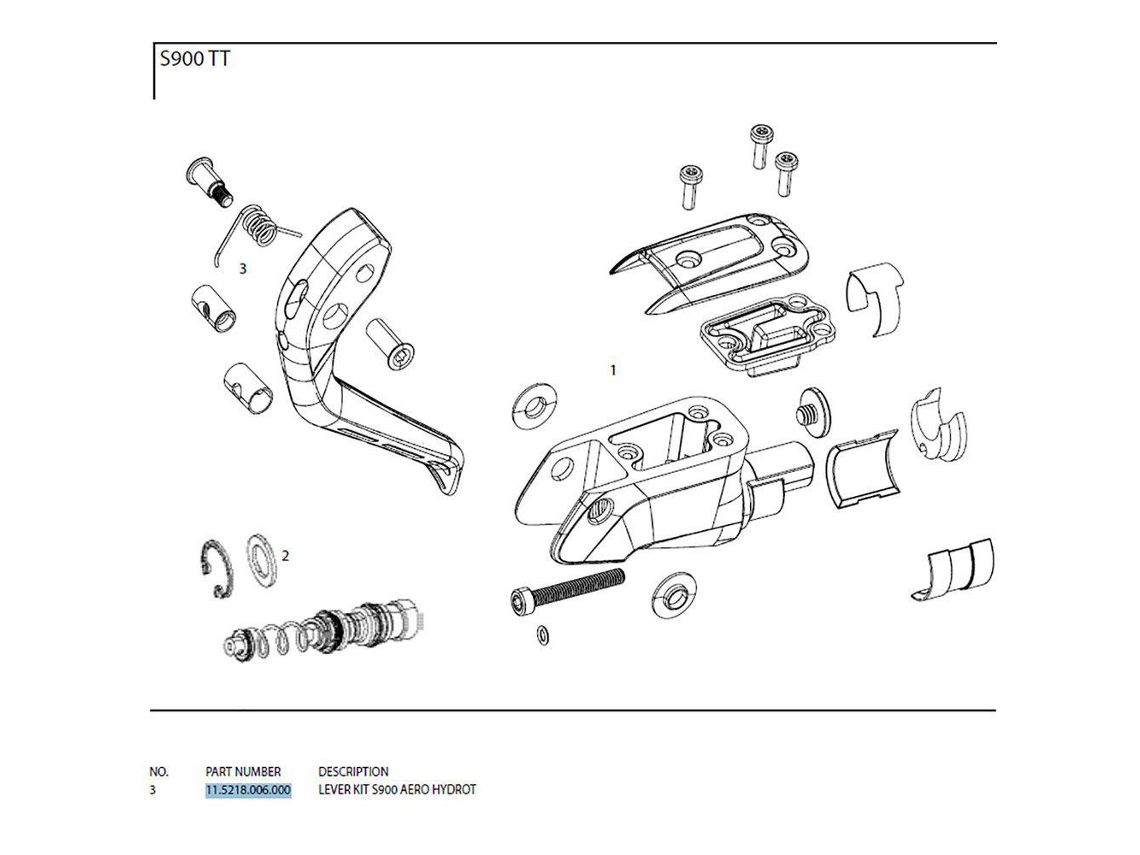 Sram Lever Kit S-900 Aero Hydrot