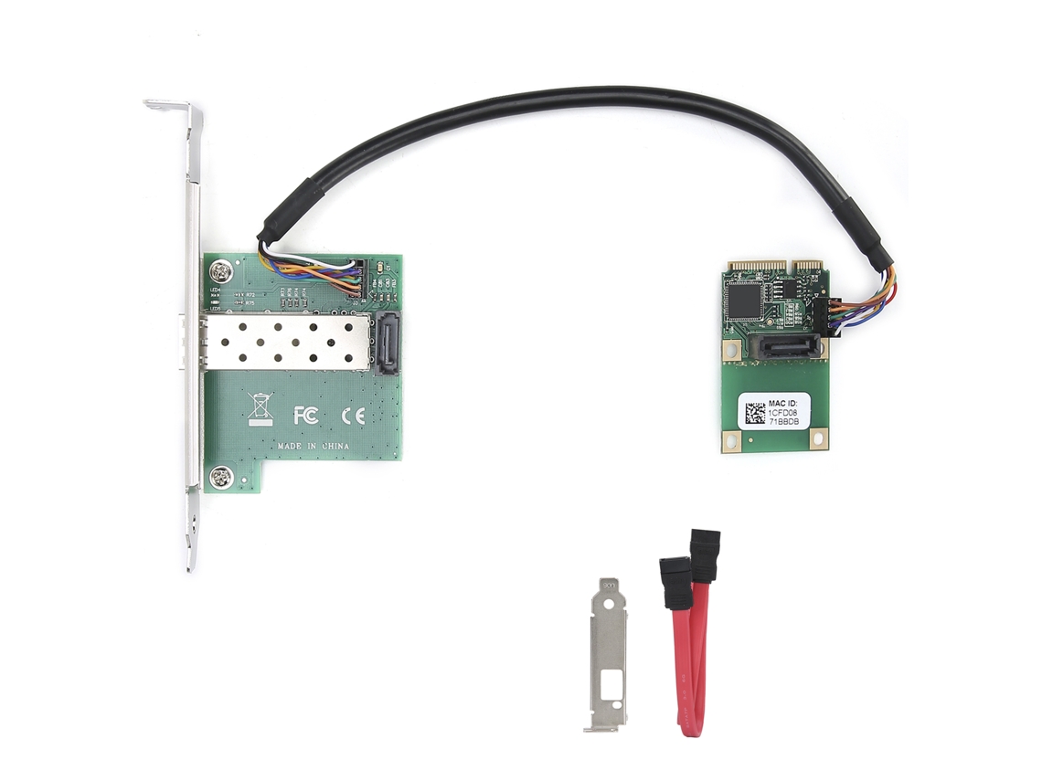 Placa De Rede (interface Mini Pci‑e, Transmissão De Fibra Óptica Gigabit)
