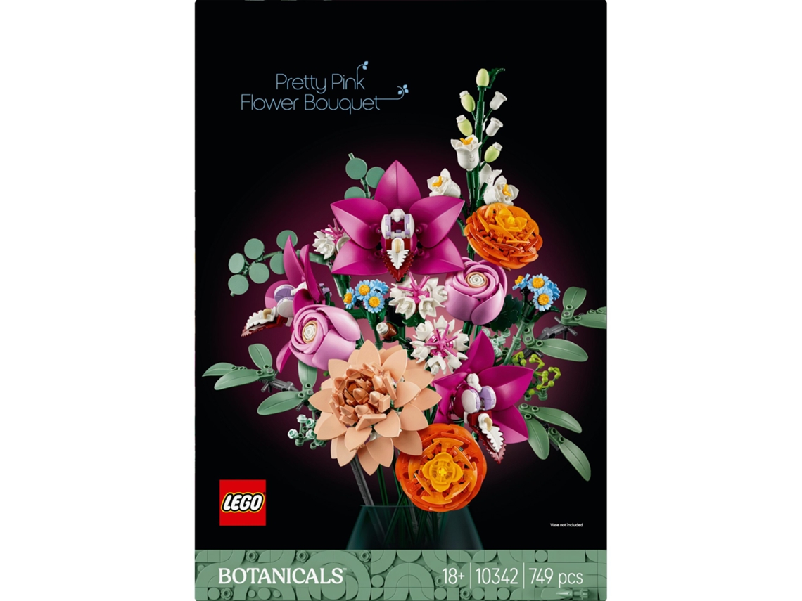 LEGO Botanicals - Buquê de Flores Cor-de-Rosa Elegante - 10342