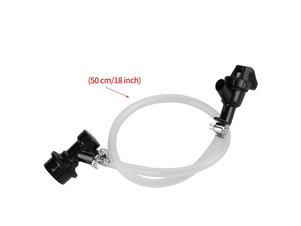 Laxiscreed Mangueira De Cerveja De 50 Cm Com Conector Ball Lock Para Festas E Piqueniques