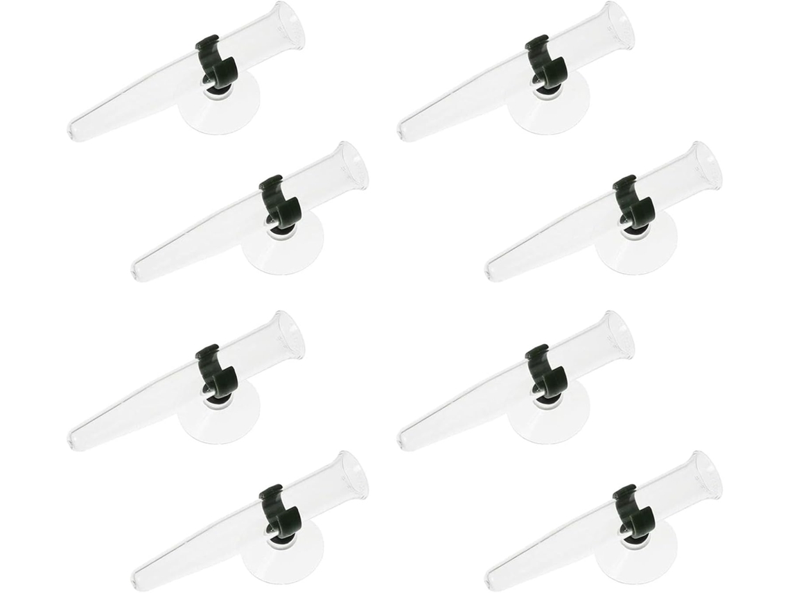 Conjunto De 8 Tubos Transparentes Para Flores Com Ventosas, Ideais Para Arranjos E Buquês De Flores Frescas Suportes Em