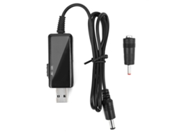 Cabo Booster Usb Para Dc Com Display Digital Ajustável: 5v Para 9v/12v, Conector 5521m