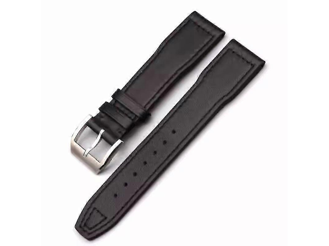 Pulseira De Couro Para Relógios Iwc 20/21/22 Mm, Pulseira De Relógio Piloto Com Corrente De Couro Olysi Shop
