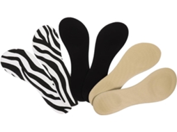 Holibanna Conjunto De 3 Pares Palmilhas Antiderrapantes Femininas Com Amortecimento Em Gel Para Absorção Suor E Laváveis