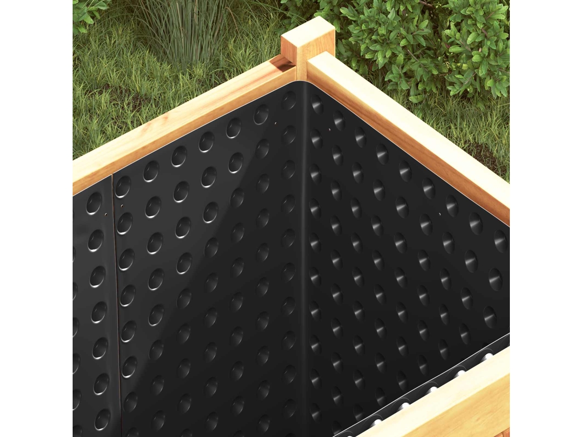 Vidaxl Folha De Drenagem Estriada 2 Unid. Preto 1 X 20 M Hdpe