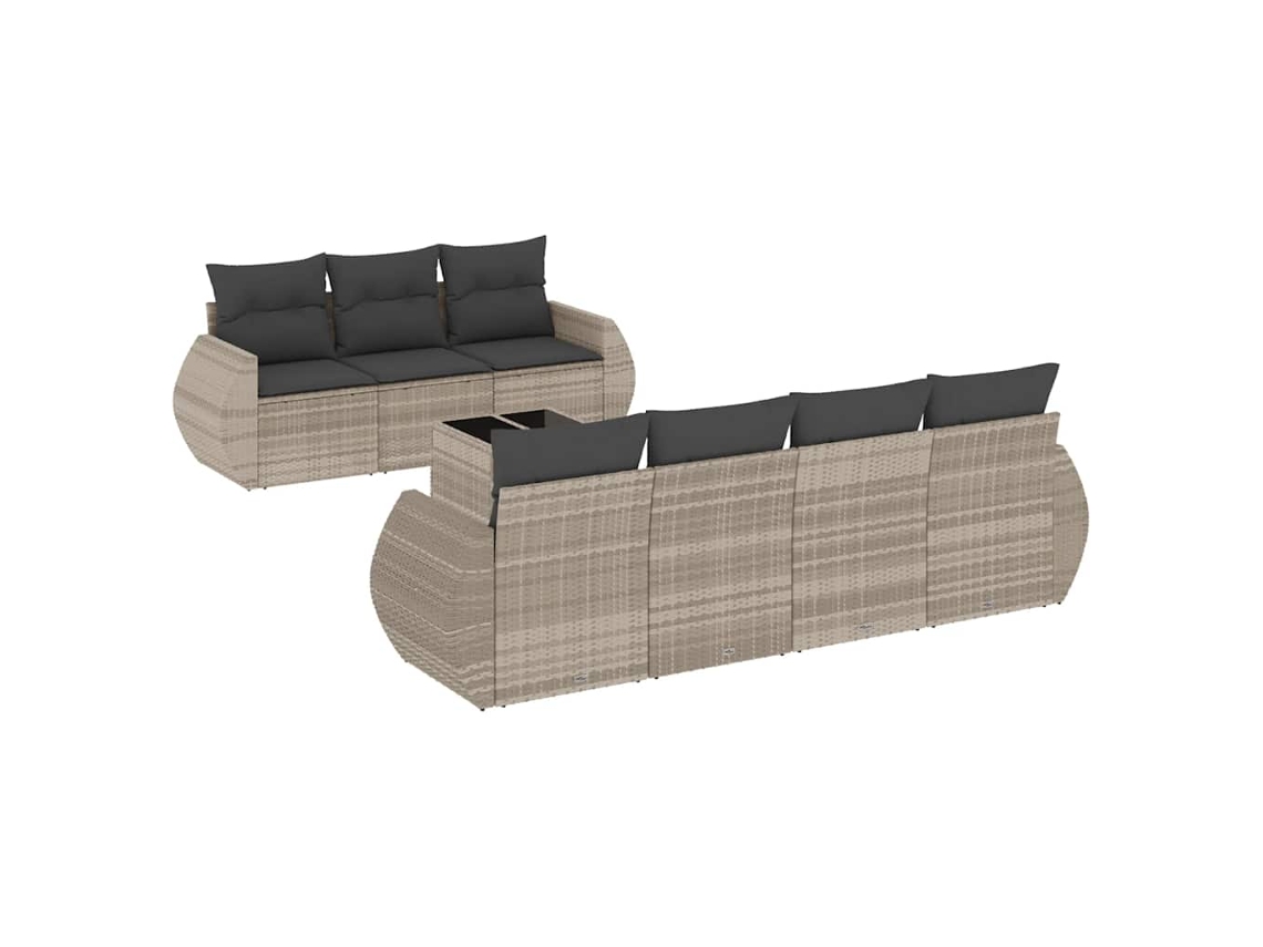 Garden Sofa Set, Garden Sofa Sets Vidaxl Cinzeto Rattan / Vime (n/a)
