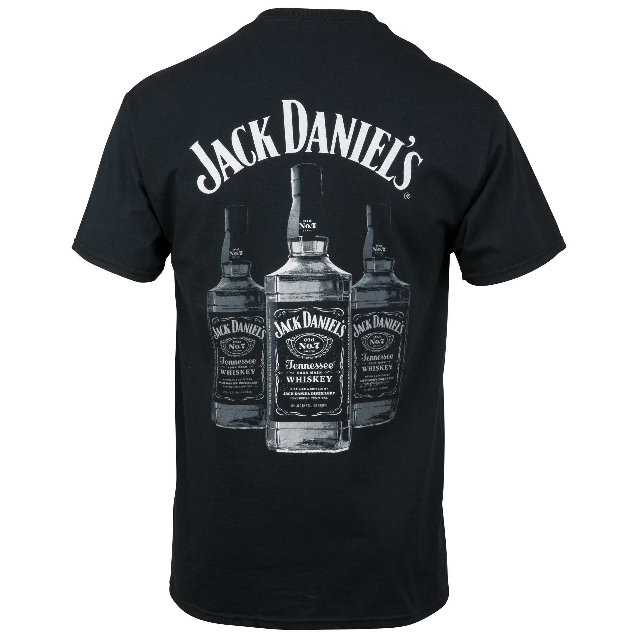 Jack Daniel's Triple Whisky Bottles T-shirt Unisex Rockinstone Size:xl