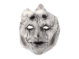 Máscara de Cosplay Meia Face Látex Assustadora para Festa Terror com S/MARCA