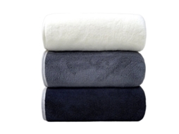 Toalha de Banho de Coral Fleece para Adultos, Macia e Altamente Absorvente, 3 Peças,,70x140cm GERTIZ
