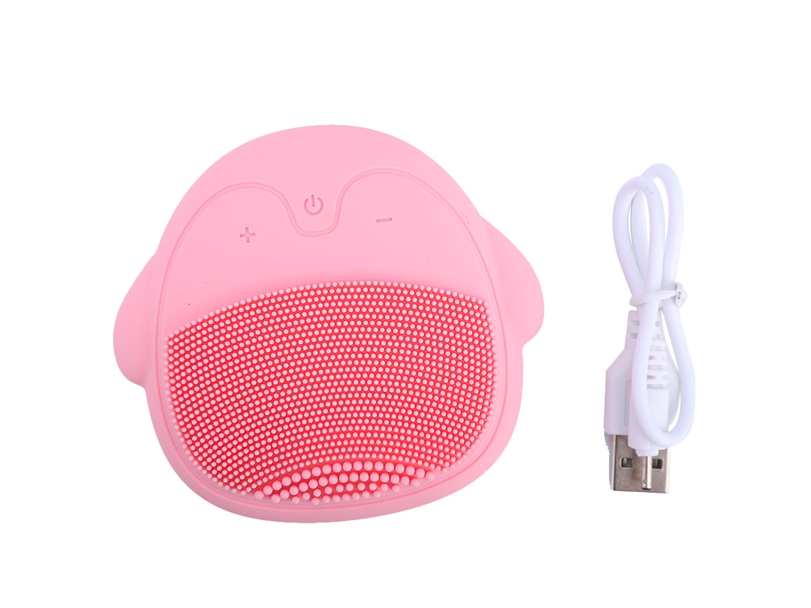 Escova Elétrica De Silicone Com Vibração Ultrassônica Para Limpeza De Poros E Massagem
