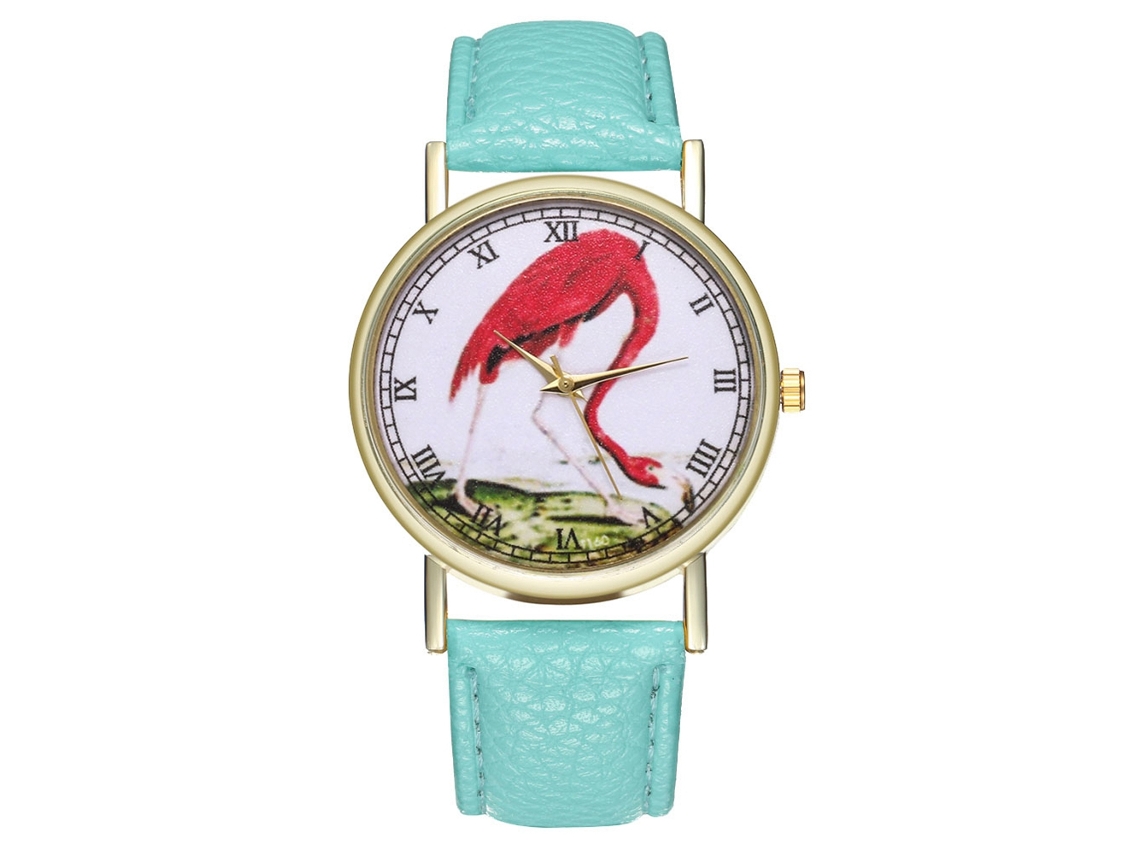 Reloj De Pulsera De Cuero Unisex Analógico De Cuarzo Zhoulianfa (menta)