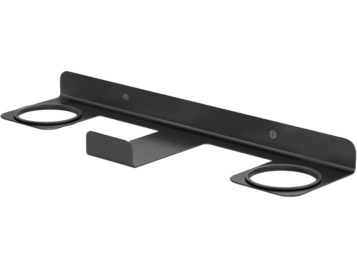 Suporte De Parede Metálico Permanente Para Headsets E Controles Solução Armazenamento Compacta Com Anéis Silicone