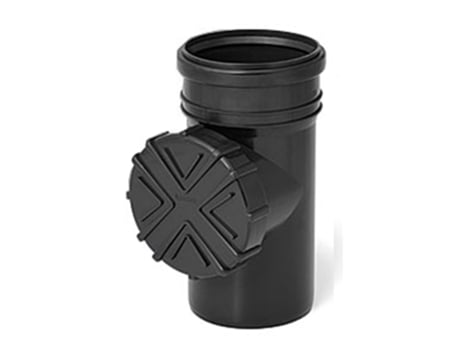 Sistema de Limpeza de Calhas com Filtro e Tampa de Diâmetro de Tubo de 110mm na Cor Grafite