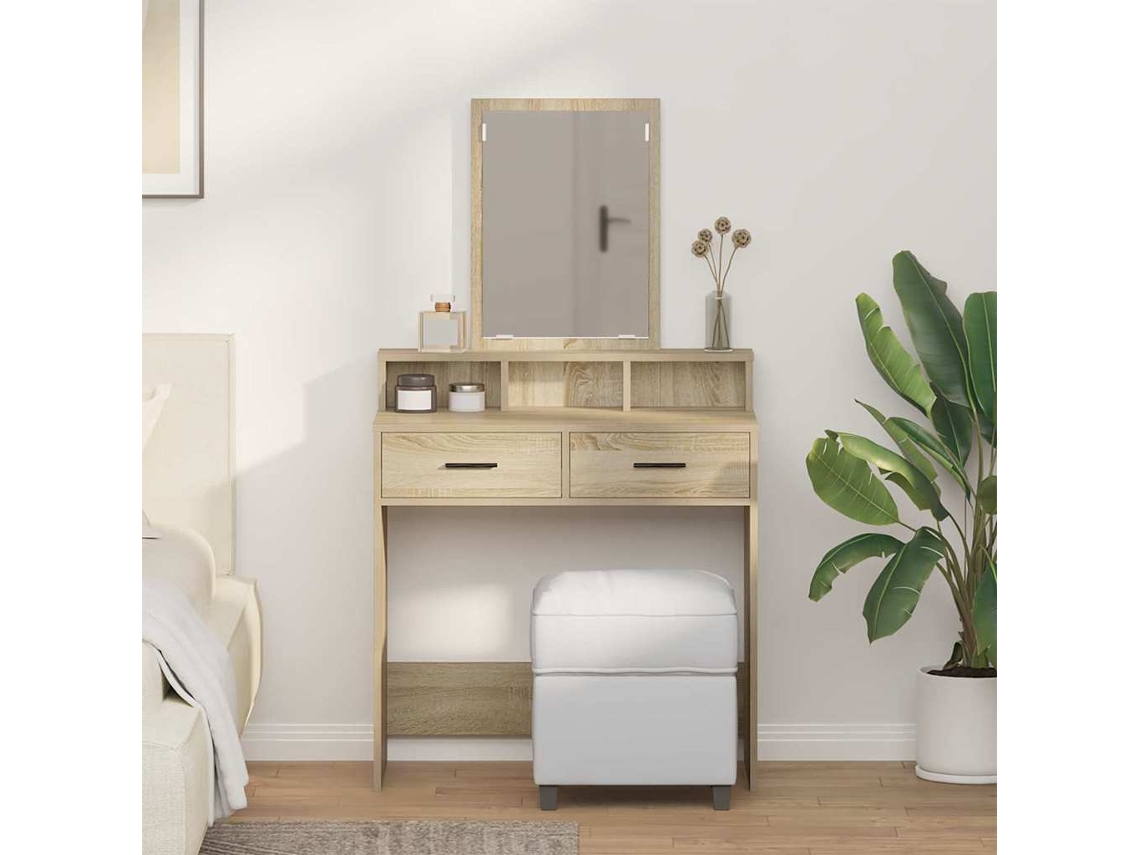 Vidaxl Mesa De Vestir Carvalho Sonoma 79 X 41 X 140 Cm