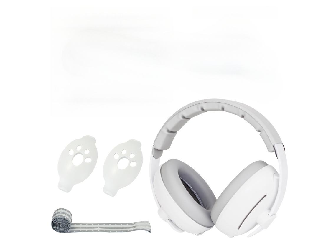 Protetor Auricular Ajustável Com Redução De Ruído, Branco Elysve