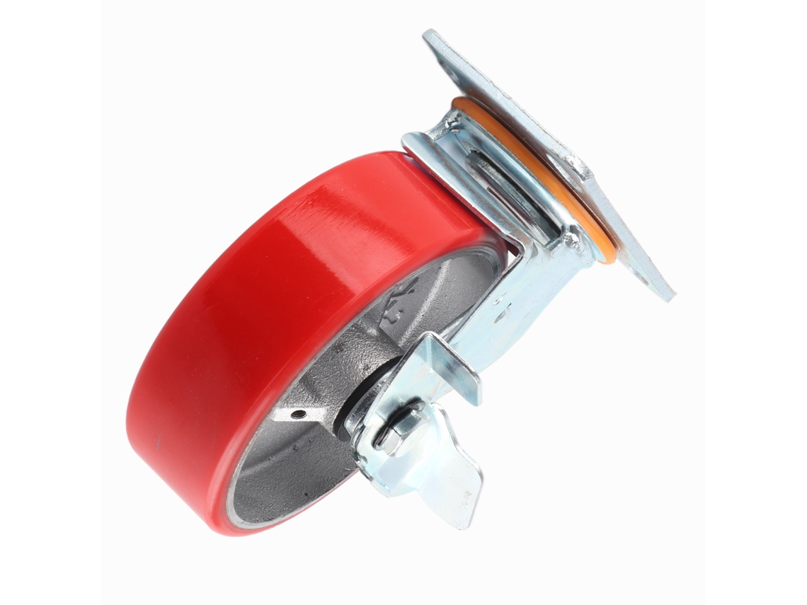 Roda De Caster De Freio De 6 Polegadas Para Veículos Pesados