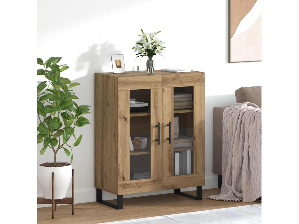 Vidaxl Buffet Carvalho Artesanal 69,5 X 34 X 90 Cm