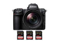 Z8 + Z 24 120mm F4 S + 3 Sandisk 256gb Uhs ii 300mb/s + Ebook “20 Dicas para Fotos Que Impressionam” NIKON