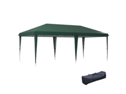 Tenda para festas com altura ajustável em 3 níveis bolsa de transporte estrutura de aço anti-UV 6x3m S/MARCA