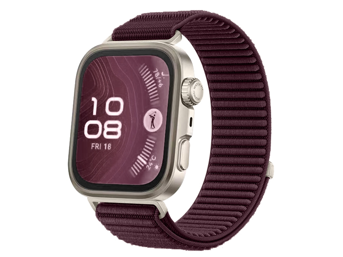 Trançada Nylon Para Huawei Fit 4 Pro/fit 3/fit 5,fecho Magsafe, Respirável Vinho Hexinyigjly