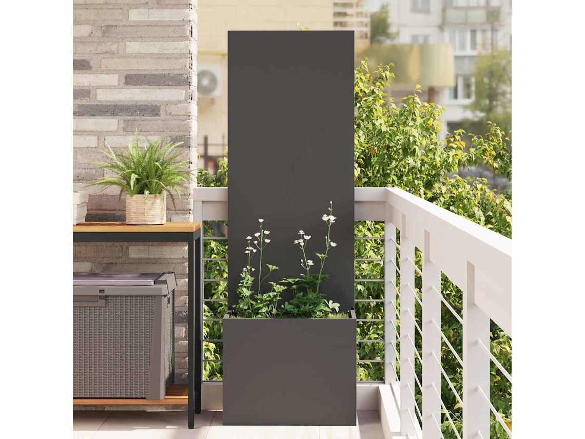 Vidaxl Tela De Privacidade Para Jardim Fretwork Preto 50 X 150 Cm