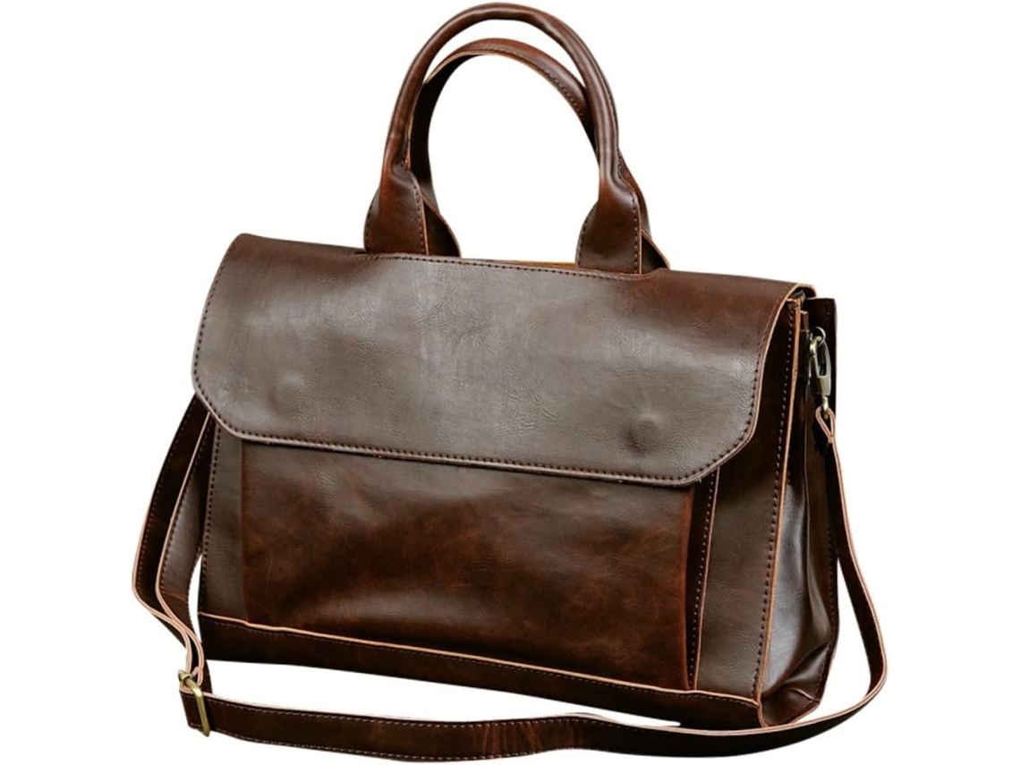 Pasta Executiva Masculina Em Couro Pu Para Laptop, Bolsa De Viagem, Pasta Masculina, Bolsa Para Viag Gokoco