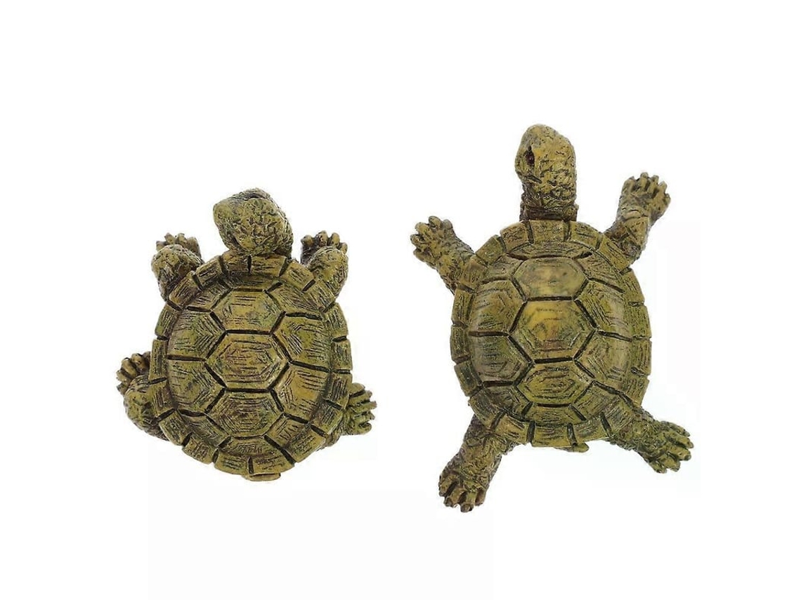 Ornamentos De Tartaruga, 2 Peças Estátuas Decorativas Simuladas Para Decoração De Mesa Ao Ar Livre