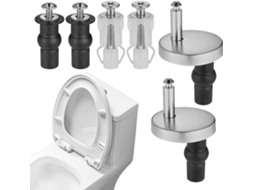 Conjunto De 6 Parafusos Para Tampa De Sanita. Parafusos Universais De Substituição Com Buchas De Borracha Expansíveis E Parafusos