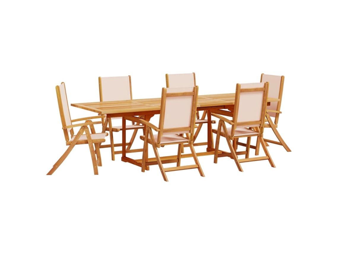Garden Dining Set, Garden Dining Sets Vidaxl Marrom Madeira De Acácia (n/a)