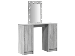 Conjunto 1 Mesa De Vestir Vidaxl Cinzento Derivados De Madeira (102 X 33 X 135 Cm)