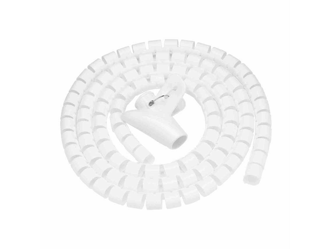 Aetheria tubo Espiral Flexível Organizador de Cabos Protector de Fios Armazenamento 1.5m*16mm Branco