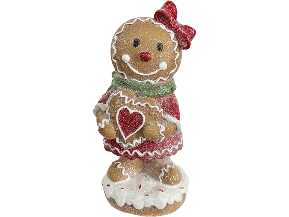 Estátua De Homem De Gengibre - Pequena Escultura De Natal |
