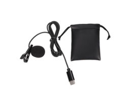 Aetheria microfone Lavalier Usb C com Cancelamento Inteligente de Ruído para Karaokê e Gravação
