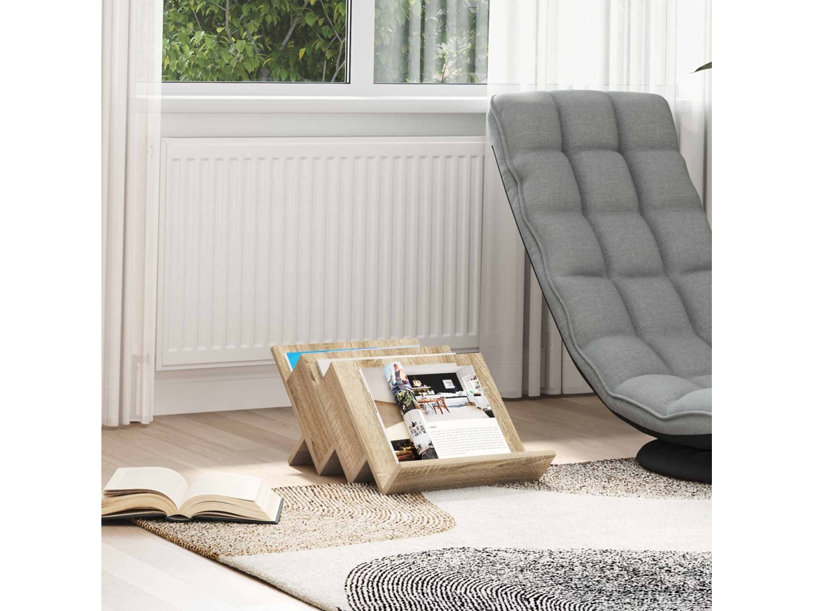 Vidaxl Estante De Revistas Carvalho Sonoma 53 X 40 X 28,5 Cm