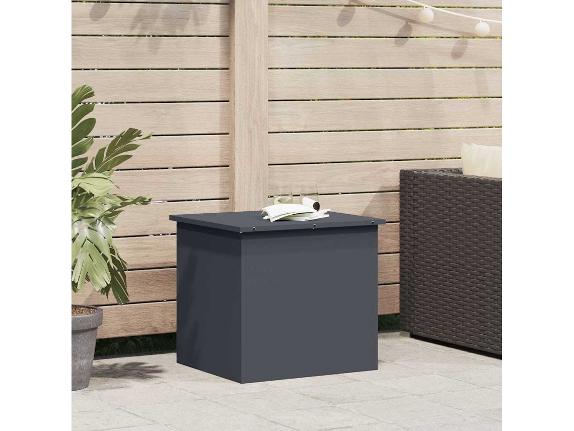 Vidaxl Cofrinho De Armazenamento Para Jardim Aço Galvanizado 117 L