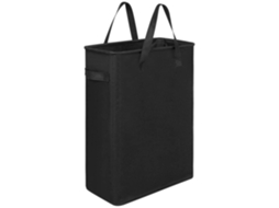 Cesto De Roupa Ultrafino Com Alça, Dobrável Pequeno, Fino, Saco De Roupa Fino, Dobrável (preto)