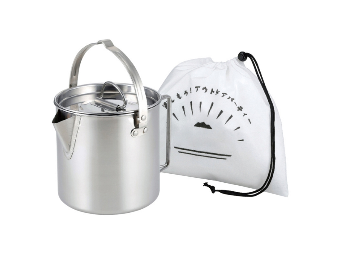 Panela de Camping Inox Portátil para Acampamento