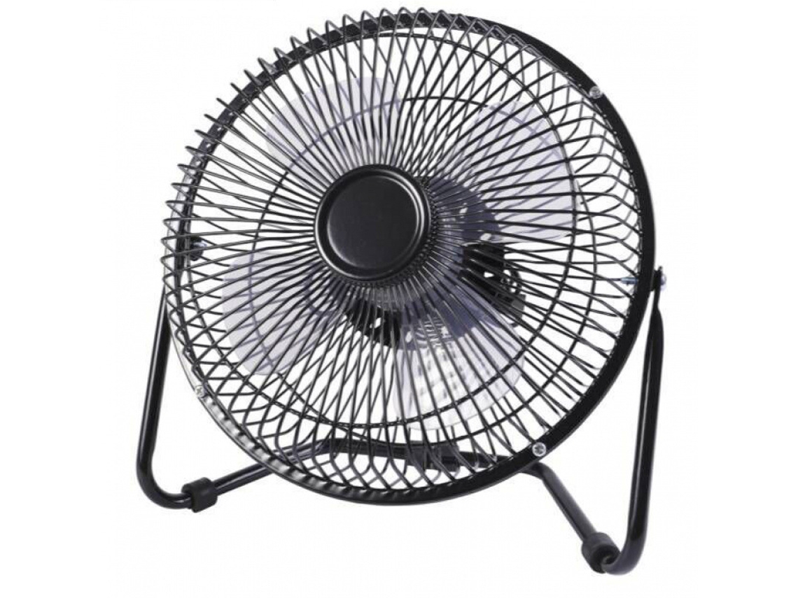 Ventilador De Mesa Usb Yuysan Mini Silencioso De 8 Polegadas, Vento De 2 Velocidades, Preto