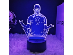 Luminária Noturna 3d com Tema da Copa do Mundo de Futebol e Estrelas BRILVIBERA (tricolor Interruptor)